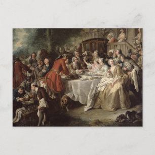 The Hunt Lunch, detaljer om dinerarna, 1737 Vykort