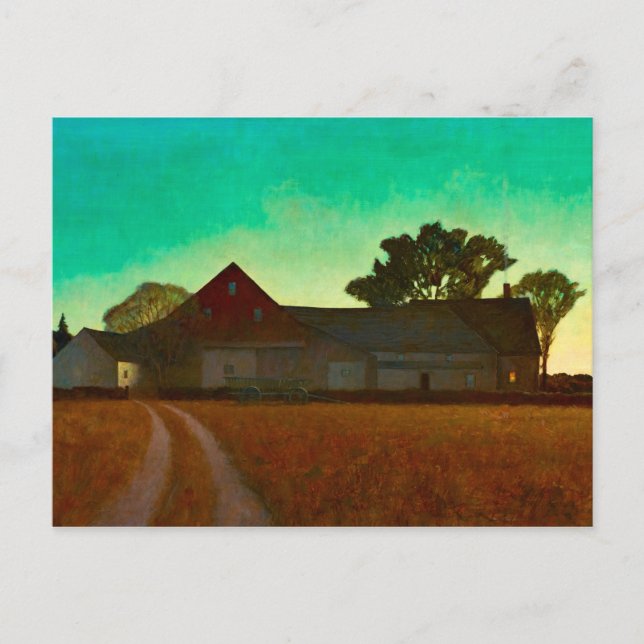 The Hupper Farm, 1938 av Newell Convers Wyeth Vykort (Framsida)