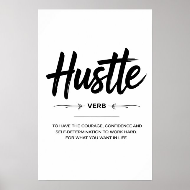 The Hustle Mentalitet Poster (Framsidan)