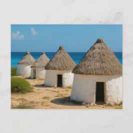 The huts in bonaire vykort