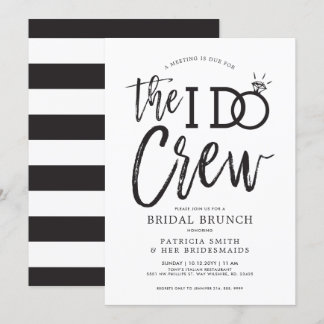 The I Do Crew | Bröllopsfirarbrunch Inbjudningar