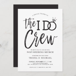 The I Do Crew | Brunch efter bröllopet Inbjudningar