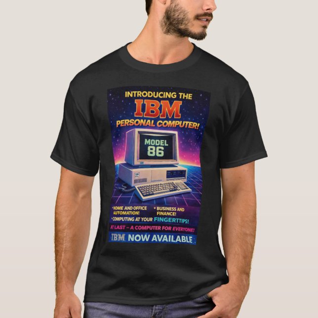 The "IBM Model 86" Retro-Tech T Shirt (Framsida)