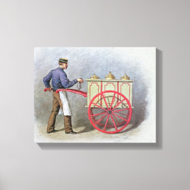 The Ice Cream Seller, 1895 Canvastryck (Framsida)