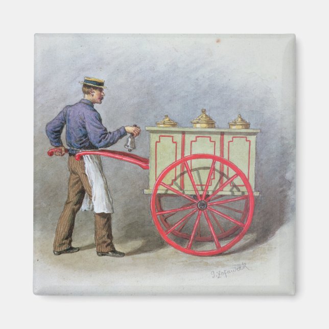The Ice Cream Seller, 1895 Magnet (Framsidan)