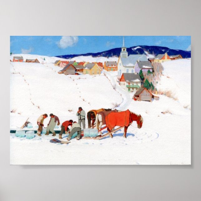 The Ice Harvest 1935 , Clarence Gagnon Poster (Framsidan)