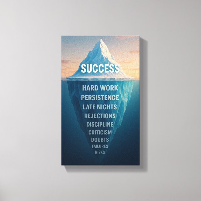 The Iceberg of Success Canvastryck (Framsida)