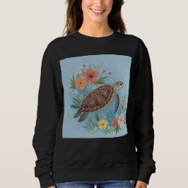 The illustration of a sea turtle t shirt