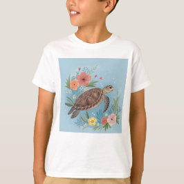The illustration of a sea turtle t shirt