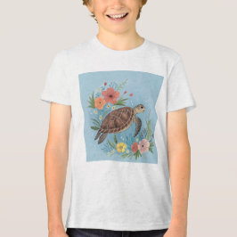 The illustration of a sea turtle t shirt