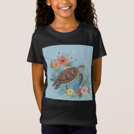 The illustration of a sea turtle t shirt