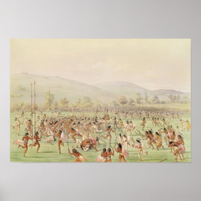 The Indian Boll Game, c.1832 Poster (Framsidan)