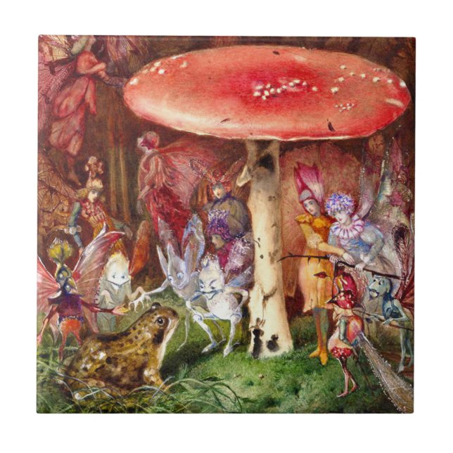 The Intruder John Anster Fitzgerald Kakelplatta (Framsidan)