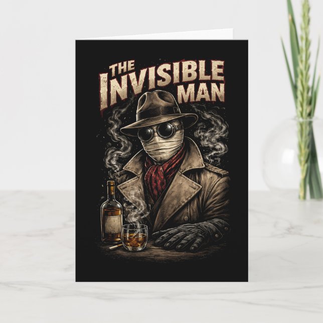 The Invisible Man Helgkort (Framsida)
