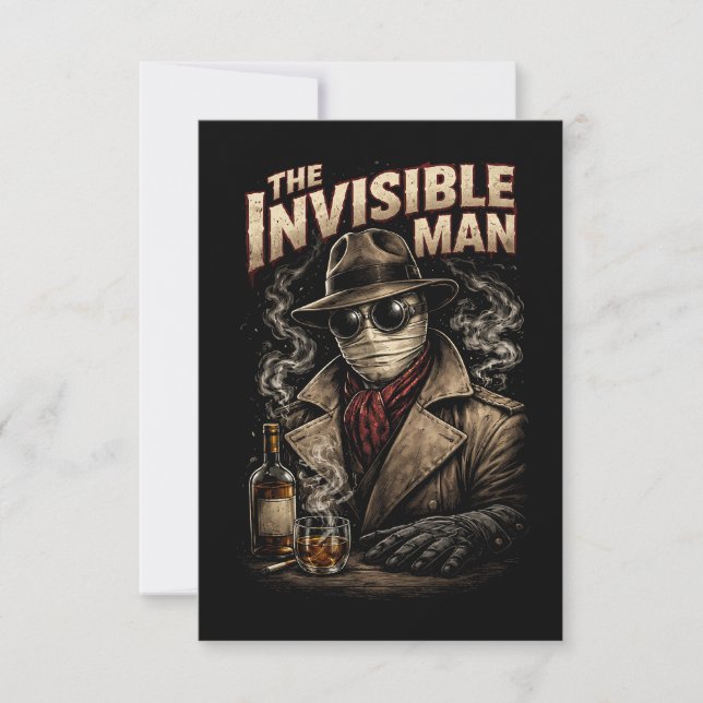 The Invisible Man Tack Kort (Framsida)