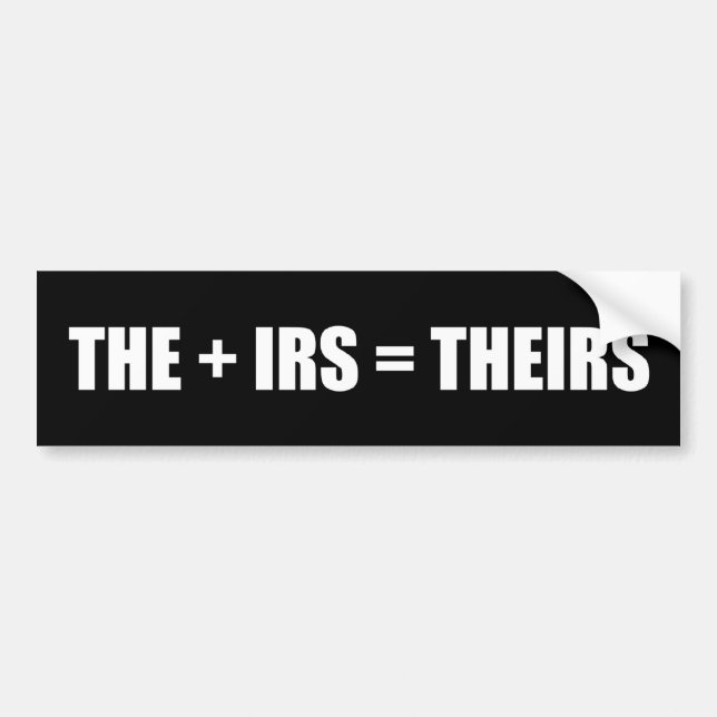 THE + IRS = Deras Bildekal (Framsidan)
