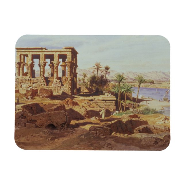 The Island of Philae, 1866 (w/c) Magnet (Horisontell)