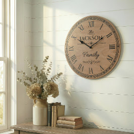 The JACKSON Family Wall Clock  Stor Klocka