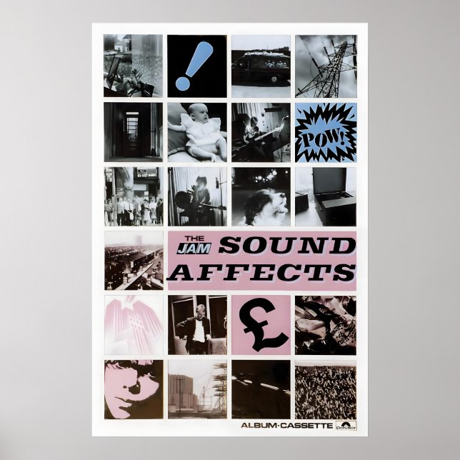 The Jam 1980 Sound Affects (MEGA SÄLLSYNT) Engelsk Poster (Framsidan)