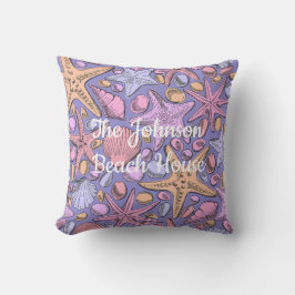 The Johnson Beach House Pillow, Purple Fantasy Kudde
