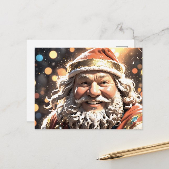 The 'Jolly Belly' Christmas Cheer  Helg Vykort (Fram/Back In Situ)