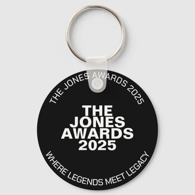 The Jones Awards 2025 Keychain Nyckelring (Framsida)