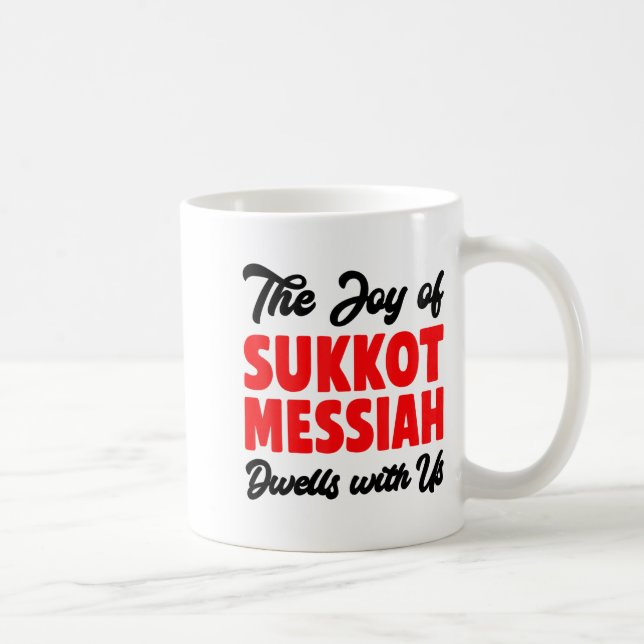 The Joy Of Sukkot Messiah Dwells With Us Jewish Ho Kaffemugg (Höger)