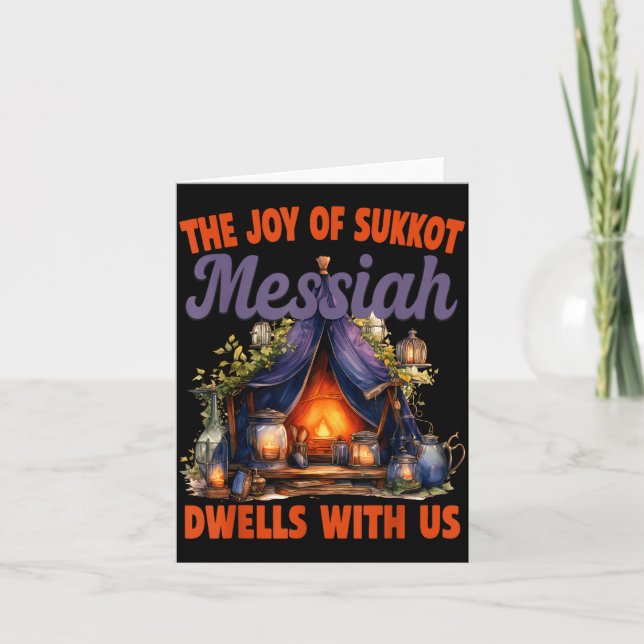 The Joy Of Sukkot Messiah Dwells With Us Jewish Ho Kort (Framsida)