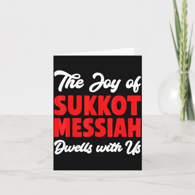 The Joy Of Sukkot Messiah Dwells With Us Jewish Ho Kort (Framsida)
