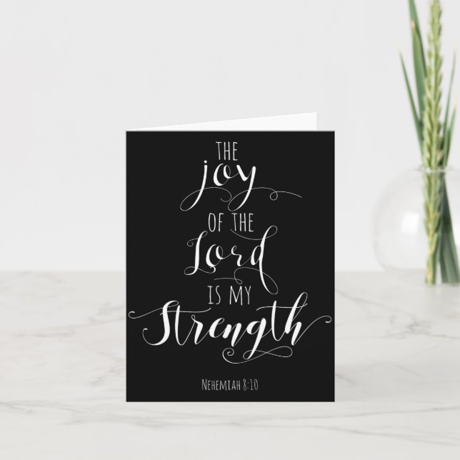 The Joy Of The Lord Is My Strength Christian  Kort (Framsida)