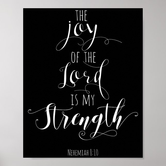 The Joy Of The Lord Is My Strength Christian  Poster (Framsidan)