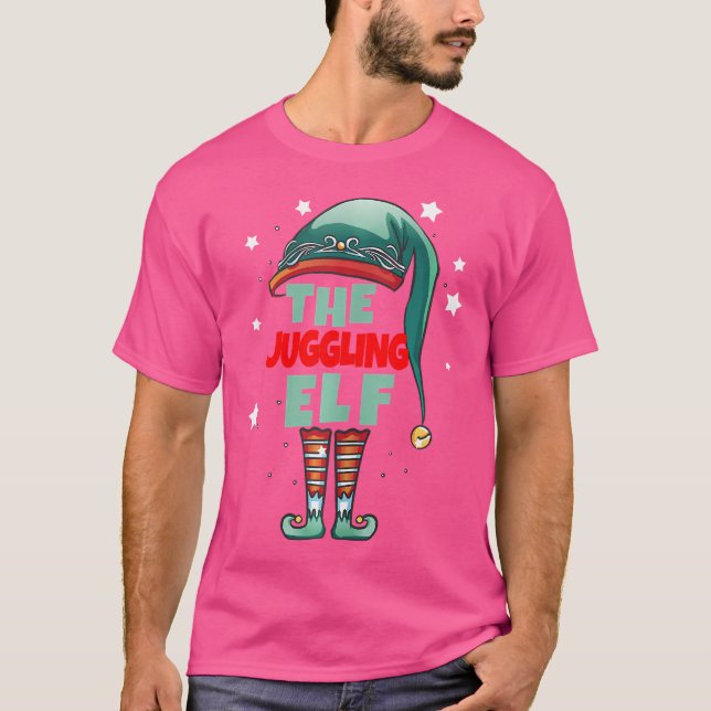 The Juggling Gnome Christmas 	 - Juggling Christma T Shirt (Framsida)