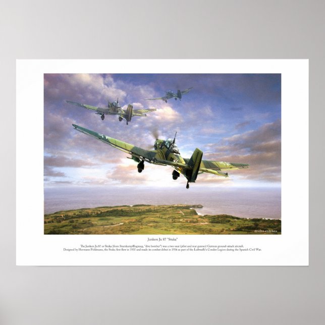 The Junkers Ju 87 " Stuka " Poster (Framsidan)