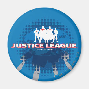 The Justice League Global Defenders Magnet