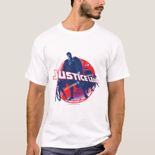 The Justice League Global Heroes and Globe Tee Shirt