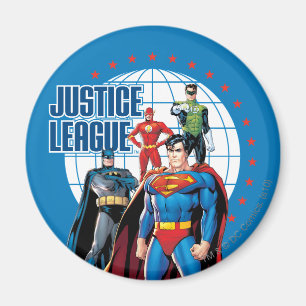 The Justice League Global Heroes Magnet
