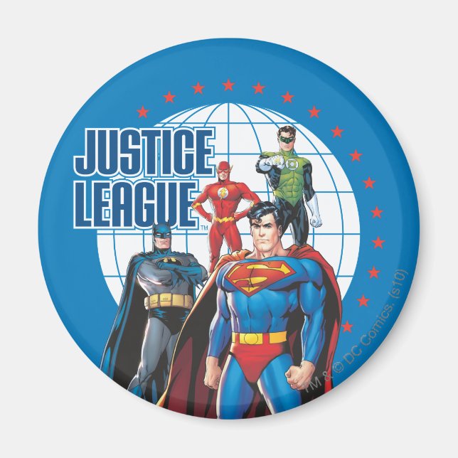 The Justice League Global Heroes Magnet (Framsidan)