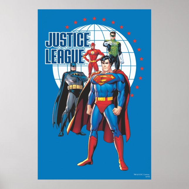 The Justice League Global Heroes Poster (Framsidan)