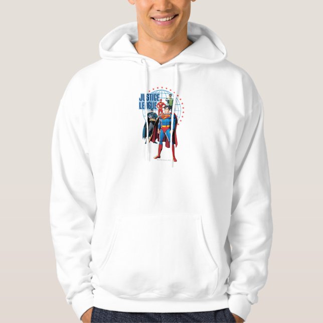 The Justice League Global Heroes Sweatshirt Med Luva (Framsida)