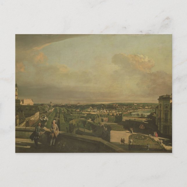 The Kaunitz Palace and Garden, Wien, 1759/60 Vykort (Framsida)