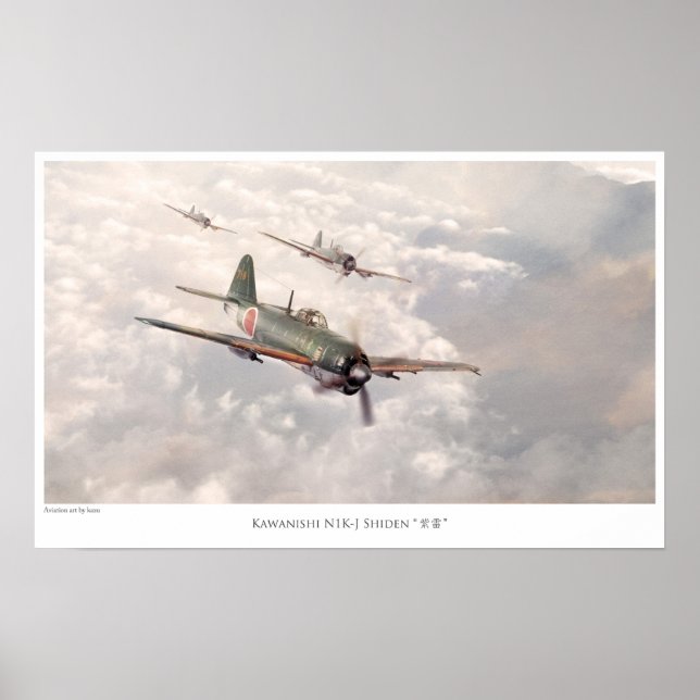 The Kawanishi N1K-J Shiden Poster (Framsidan)