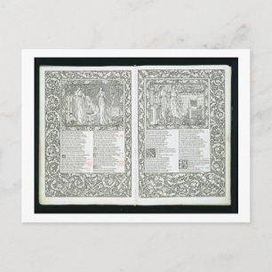 The Kelmscott Chaucer, som publicerades 1896 av Ke Vykort