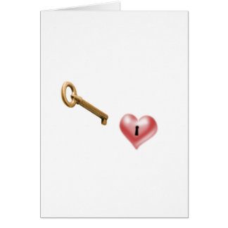 the key for my heart hälsningskort