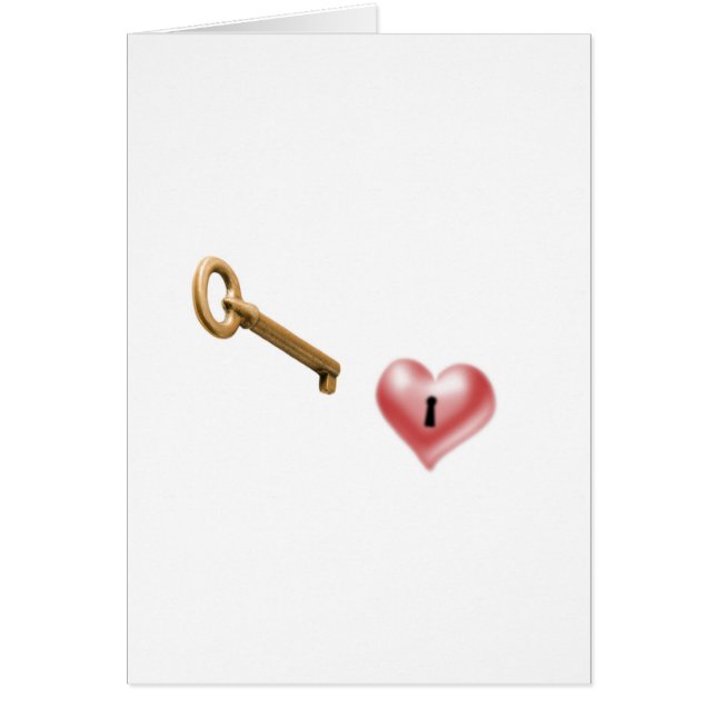 the key for my heart hälsningskort (Framsidan)