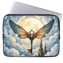 The Key of Eternity – Steampunk Wings  Laptop Fodral