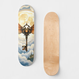 The Key of Eternity – Steampunk Wings  Mini Skateboard Bräda 18,5 Cm