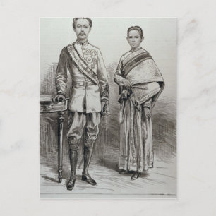 The King and Queen of Siam Vykort