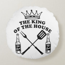 The King of the House Beer Rund Kudde
