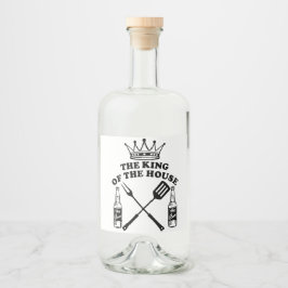 The King of the House Beer Spritflaskor Etikett