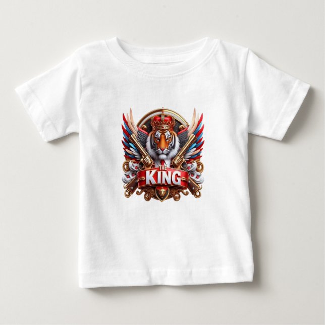 THE KING Typography T-Shirt Design (Framsida)